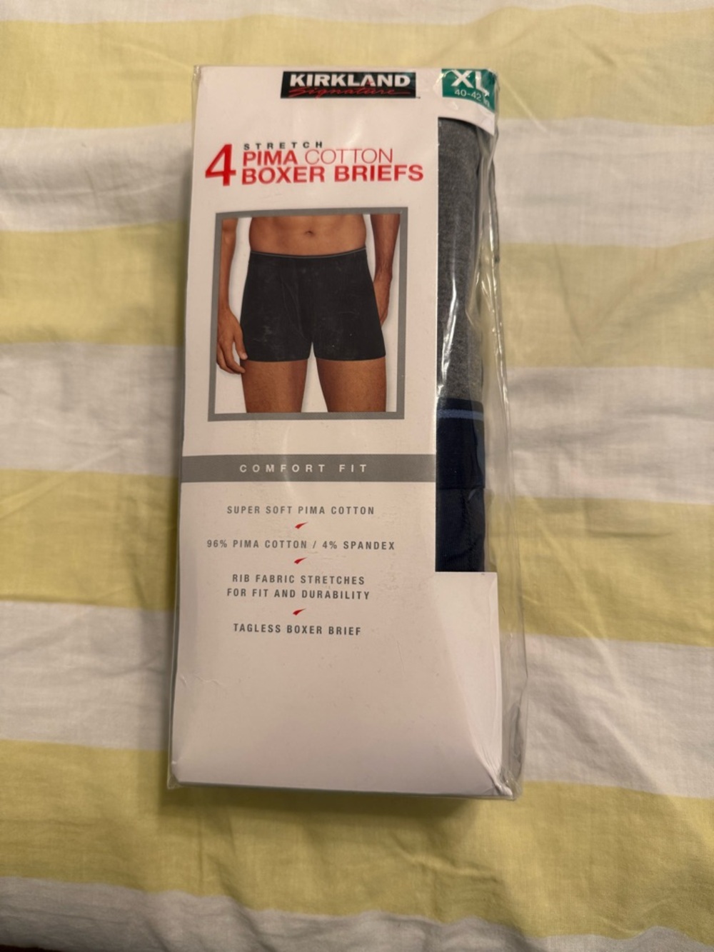 NWT! 4-pack Kirkland Signature Men's Boxer Brief - Size XL